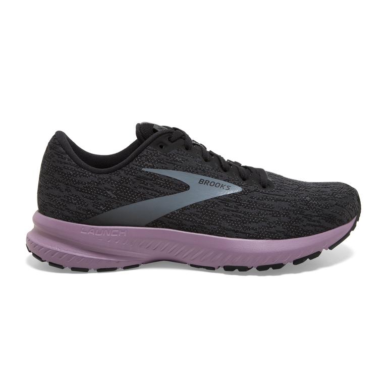 Brooks Launch 7 Road Running Shoes - Women's - Black/Ebony/Valerian (53728-NMRB)